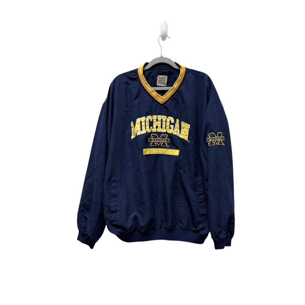 Michigan Wolverines Pullover‎ Anorak Jacket  Womens XXL Furst of a Kind